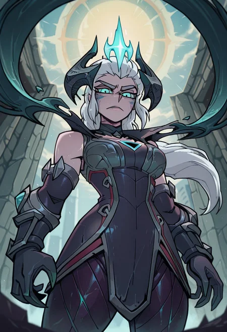 ((Vanripper style, Shyvana ((League of legends)), (masterpiece, best quality, highly detailed) (Masterpiece:1.4), (best quality:1.2), , diana \(league of legends\), 1girl,