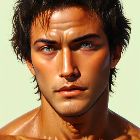 Rykan, 1boy, realistic, solo, male focus, upper body