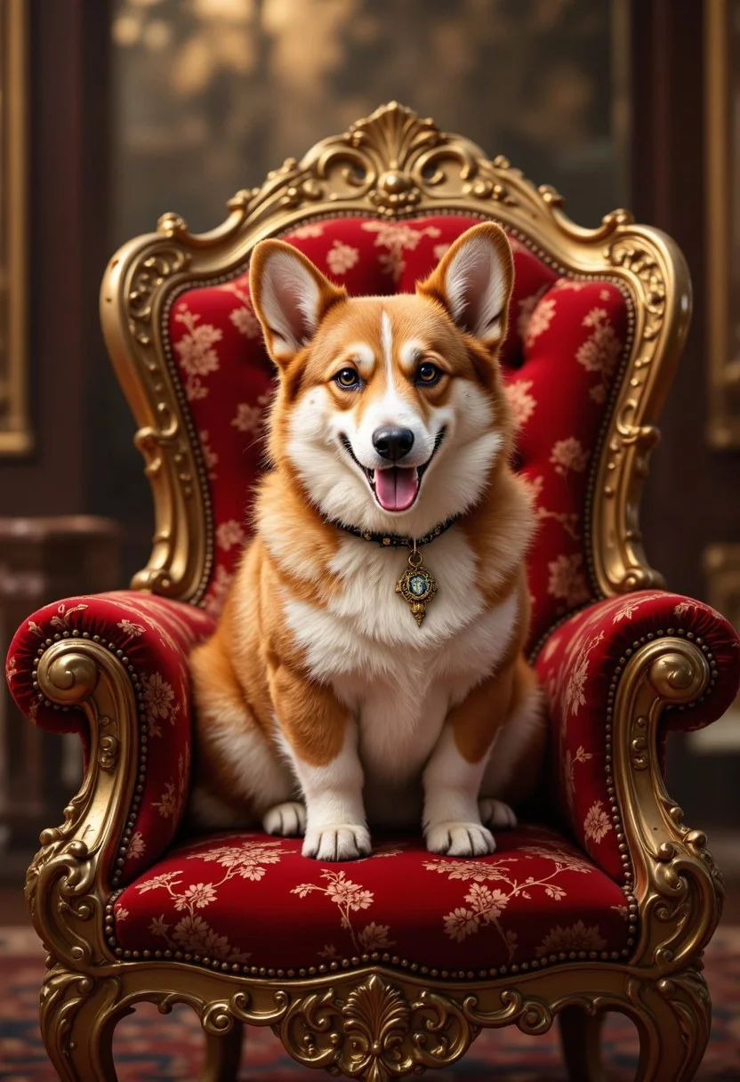 ff-enhance.
Lord Corgi, Master of the Livingroom
Upon his throne of plush and fleece,
Lord Corgi reigns, his rule is peace.
With tiny legs and royal might,
He guards the couch through day and night.
His kingdom vast, the carpet grand,
He rules with paws, not trembling hand.
A fluff of tail, a noble stare,
He knows the kingdom’s every care.
The humans bow, they know their place,
For Lord Corgi’s smile fills the space.
No chair or rug escapes his gaze—
He commands the living room’s maze.
Bow, ye mortals! Pay your fee,
For Lord Corgi’s reign shall ever be.