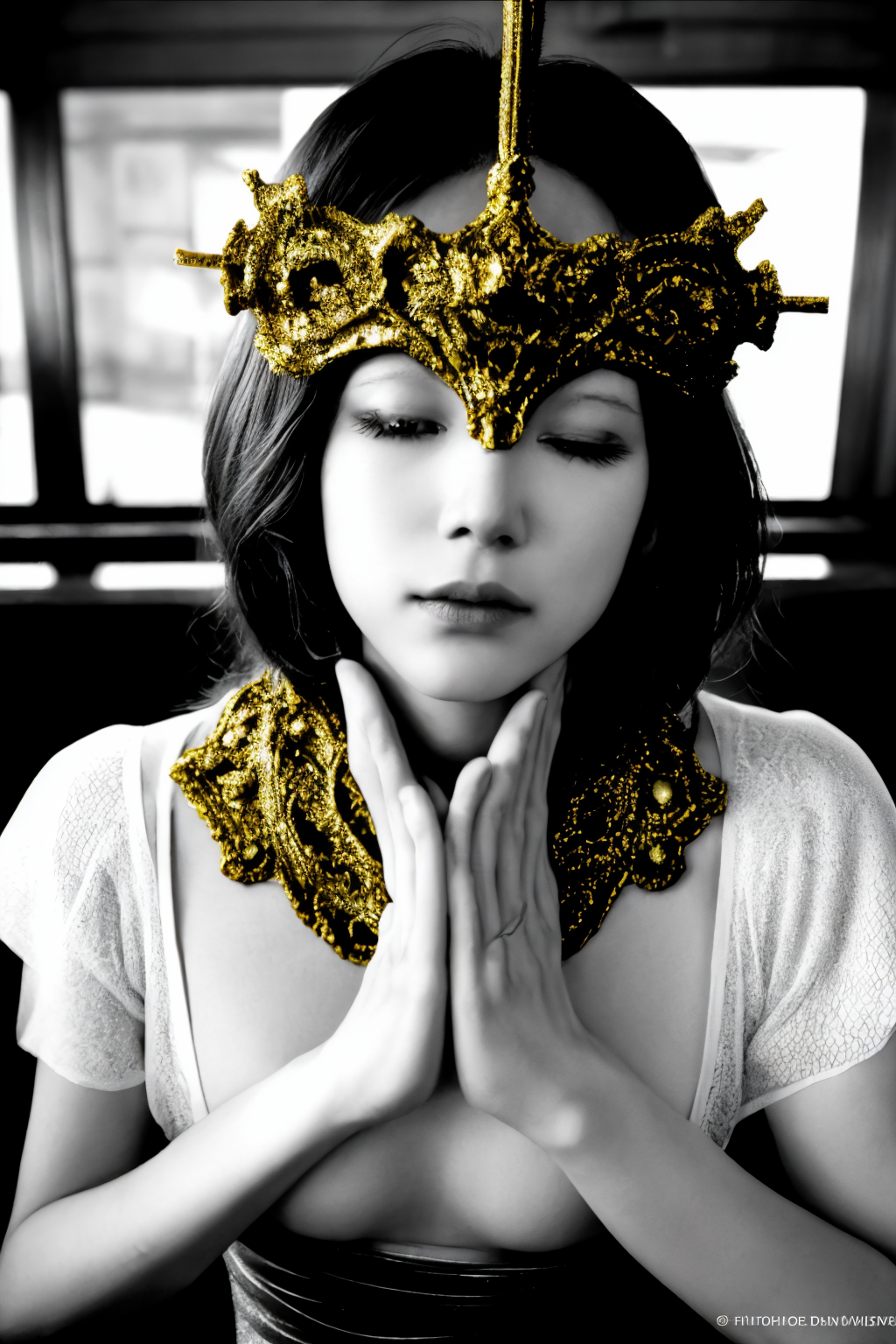 <lora:CONCEPT_pov_dating_ownwaifu-15:0.8> concept_pov_dating_ownwaifu, www.ownwaifu.com, 1girl, solo, looking at viewer, breasts
<lora:Gwyndolin:0.65> Gwyndolin, otoko no ko, snake legs, gold helmet,covered eyes uncensored, (dynamic pose:1.1)
((Masterpiece)), (best quality), (high resolution:1.2), perfect nipples,
(detailed face), glossy skin, shiny skin, fantasy,
(good hands, anatomical hands:0.9)
very sexy, intricate detail, (realistic:1), (photorealistic:1.1), real skin texture, dynamic lighting, volumetric lighting, triadic colors, vivid colors, high contrast, real shadows, polished, <lora:eyelashes_slider_v3:1.3> glamour
<lora:weight_slider_v2:-0.4>, photorealistic, photograph, photo, dlsr, FujiFilm, extremely high detail