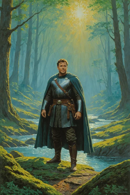 by Ted Nasmith and Aaron Douglas in the style of Sam Spratt, oil painting <lora:oil_painting_envy_anime:0.60> , movie still <lora:juggernaut_cinematic:1.00> _