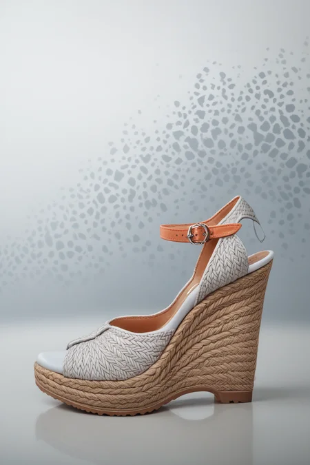score_9, score_8_up, score_7_up, source_anime, detailed, abstract background, Wedge Heels, espadrille wedges, no humans, side view