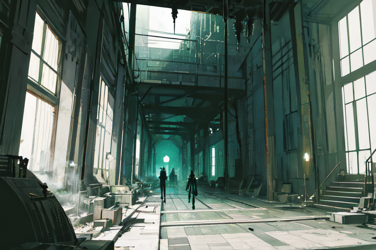 highly insanely detailed, masterpiece, top quality, best quality, highres, 4k, 8k, RAW photo, (very aesthetic, beautiful and aesthetic),  
tsutomu nihei,nihei_tsutomu,blame!,blame gakuen!,abara,TNstyle,sidonia_no_kishi,(giant room,megastructure in background,lab,city ruins,tunnel,mausoleum,sidonia \(ship\),hangar,space,spacecraft,stairs),lantern,fence,walkway,wire,cables,tubes,industrial pipes, 
<lora:blameLora_v10:0.6>, 
(1girl:1.3), 
solo focus, 
Bathhouse,Steam-filled chamber with a sunken bathing pool lined with tiles,shelves stacked with aromatic oils and perfumes,woven baskets for towels,flickering oil lamps,and intricate tile mosaics depicting scenes of daily life,(pure green background,transparent background:1.2),âââ