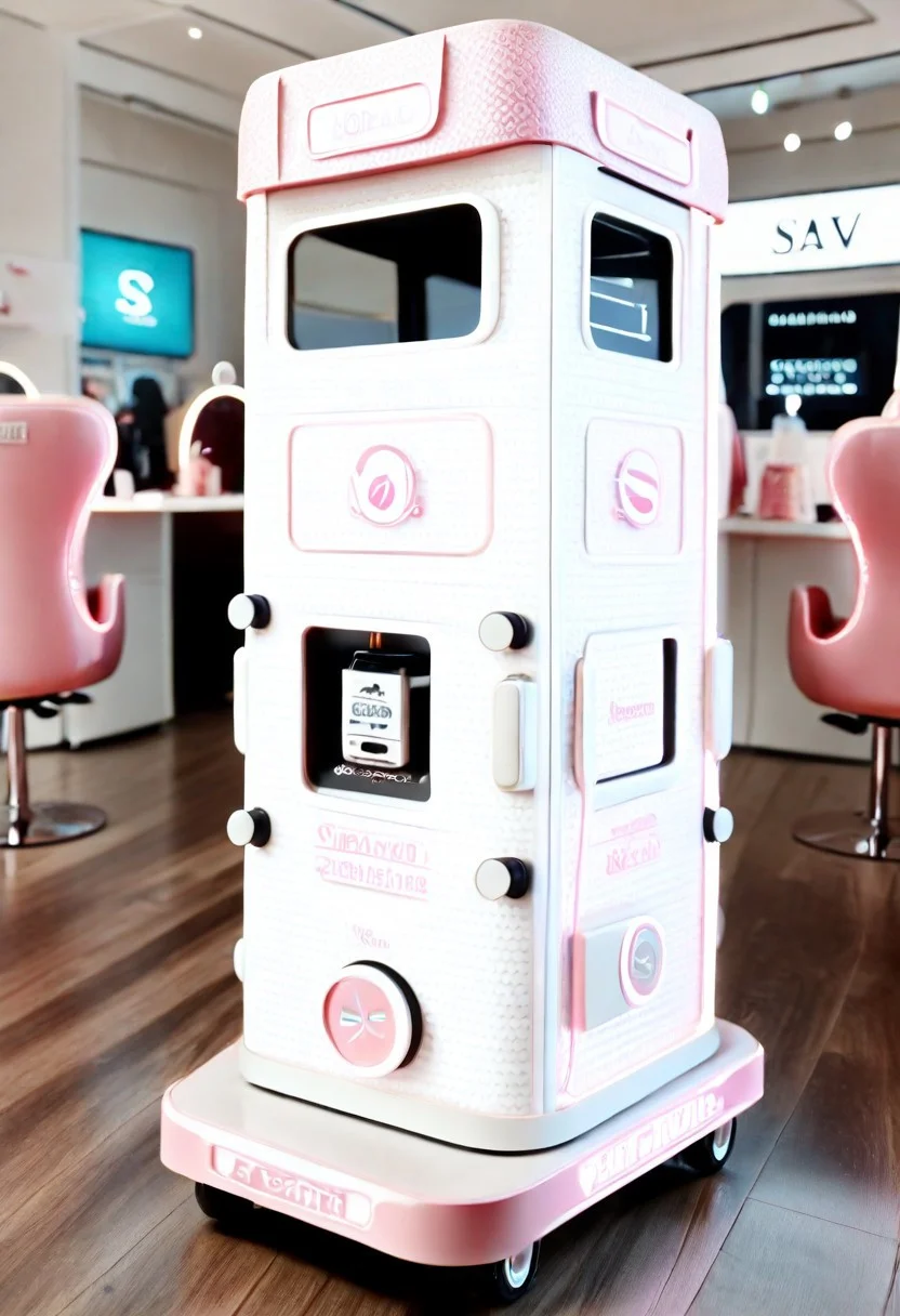 JAV_AIONE,
A smell-generating perfume truck, its interior filled with scent synthesizers and aroma diffusers, delivers personalized fragrances to a fashion show in a virtual reality boutique. The perfume truckâs AI creates and projects scents that complement the modelsâ outfits. The surrounding boutique is a world of digital fashion and beauty.