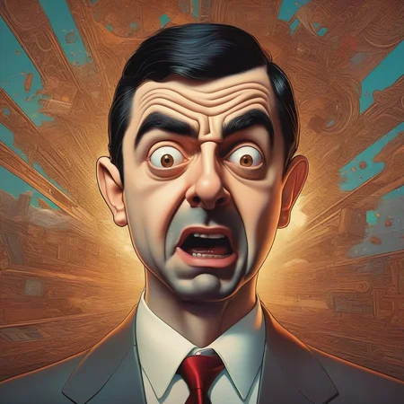 Very very very very highly detailed epic central composition photo of Mr Bean face, intricate, happy stoner vibes, extremely detailed, digital painting, smooth, sharp focus, illustration, intimidating lighting, incredible art by Brooke Shaden, artstation, concept art, Octane render in Maya and Houdini <lora:Graphic_Portrait_v2:1> pop surrealism, pop art, drawing, painting <lora:Cyberpunk _Anime_V2_light_version-SDXL:1> anime, cyberpunk <lora:Cyberpunk01XL:1> TOK, Photo of a person