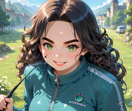 PonyScores7, source_anime, ah1, IllustriousQual, <lora:natsumi_style:0.5>, <lora:by_usakun-pony:0.4> by usakun, <lora:Akina_Bbw_Style_-_PonyXL:0.2> AkinBw
BREAK (microscopic photography, magnified, molecular, unseen worlds revealed, scientific exploration, capturing molecular details, professional imaging techniques, precise focusing, revealing hidden beauty, scientific discovery, artistic interpretation, nano scale, revealing the wonders of the unseen)
BREAK 1girl, mature female, (round face:1.2), (thick eyebrows:1.3), (curvy), round-chin, caucasian, (plump face), <lora:Round_face:0.2>, <lora:ETO_OCPonyXL:0.3> eto_oc, skindentation, (plump), thick thighs, wide hips, busty, voluptuous, lips, <lora:venus body PonyXL:0.3>, <lora:shinyskin2:0.2> glistening skin
BREAK  (curly hair), long hair, (black hair:1.4), (parted hair:1.7), messy hair, kinky curls, <lora:hairdetailpxl:0.2> hairdetailpxl
BREAK (half green and brown eyes), (colorful eyes), (multicolored eyes), (downturned eyes:1.4), <lora:expressive eyes:0.2> expressive eyes, <lora:eyedetailpxl:0.2> eyedetailpxl, <lora:Eyes_High_Definition:0.2> EyesHD
BREAK ((Gloomy, Dark or poorly lit, especially so as to appear depressing or frightening)),  <lora:Expressive_H:0.2> Expressiveh, <lora:Emotional_Anime_Expressions_PonyXL_Concept:0.2> emotional, <lora:Best_Facial_Expression_LoRA_PONY:0.2>, looking at viewer, <lora:Detailed expressive EXEV style -XL Pony V1.0:0.2> FaceDetail
BREAK ((Clutching a wicked-looking whip with a malevolent grin))
BREAK polar velour tracksuit in a rich jewel tone
BREAK (((camel caravan crossing dunes)))
BREAK <lora:xl_more_art-full_v1:0.2>, <lora:aesthetic_anime_v1s:0.2>, <lora:EpicF4nta5yXL:0.2>, <lora:detailxl:0.2> detailxl, <lora:Fant5yP0ny:0.2>, best quality, amazing quality, best aesthetic, absurdres, illustration, Volumetric_Lighting, ultra-detailed, very aesthetic, intricate details, 8k, masterpiece, best_quality
BREAK Stable_Yogis_PDXL_Positives, AS-Adult, <lora:Complicated fantasy portrait - XL Pony V2.0:0.2>, bad-hands-5, <lora:HDA_Detailer:0.3>, HDA_FatGirlXL