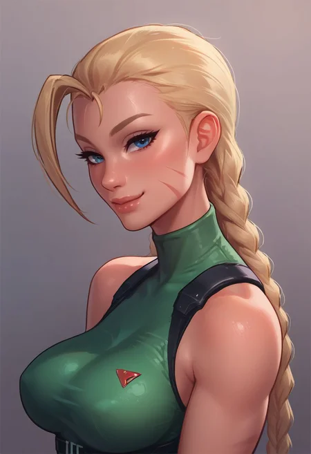 score_9, score_8_up, score_7_up, score_6_up, cammy, turning to face viewer, head tilt, 1 girl, seductive smile, looking at viewer, sexy revealing outfit, kinky, adorable, petite, side view, looking at viewer, round face, 18 years old, cutest girl in the world