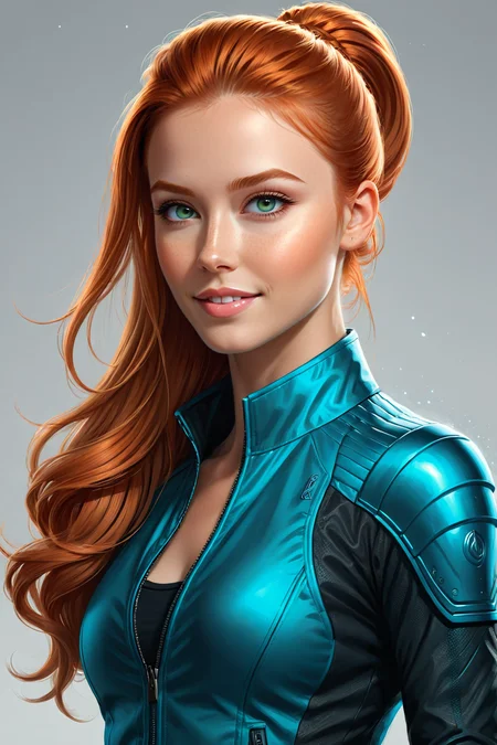 by Lori Earley and Dmitry Ageev in the style of Charlie Bowater, digital painting <lora:digital_painting_envy01:1.25> , <lora:EnvyBadassSliderXL01:0.60> , Argentinian, ginger_ponytail <lora:more_art:0.35> <lora:RMSDXL_Enhance:0.50> <lora:RMSDXL_Creative:0.50> <lora:RMSDXL_Photo:0.50> <lora:RMSDXL_Darkness_Cinema:0.50> <lora:clothing_slider:1.50> <lora:great_lighting:1.50> <lora:aesthetic:1.50> <lora:looking_at_viewer:1.50> <lora:photorealistic_portrait_v2:0.25> <lora:attractive_v2:0.15> <lora:extremely_detailed_v2:0.25> <lora:add_detail:0.25> <lora:perfect_eyes:0.25> <lora:perfect_hands:0.50> <lora:midjourney:-0.15>