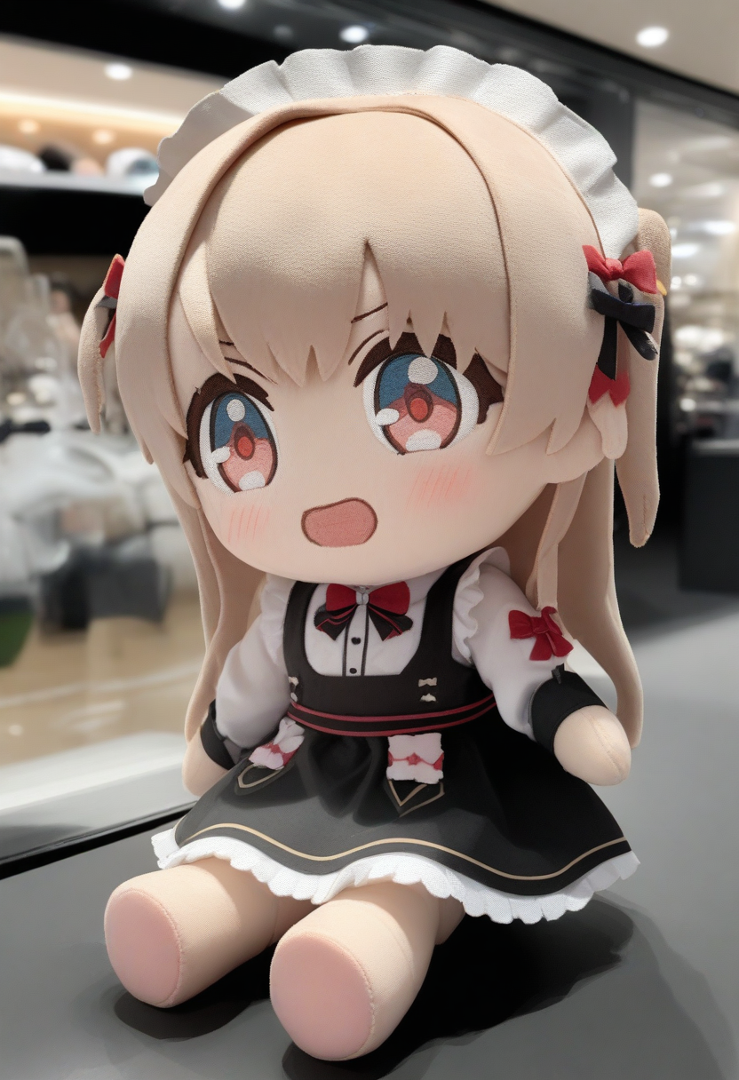 1girl,sincos, ningen mame, toosaka asagi,solo,medium breasts,20yo,maid,maid headdress,
character doll, chibi, sitting, full body, <lora:characterdoll_XL_v1:0.9>
from side, feet out of frame, looking ahead, pink hair, white eyes,annoyed, shopping mall, open mouth, bow-shaped hair,,
best quality, very aesthetic, absurdres