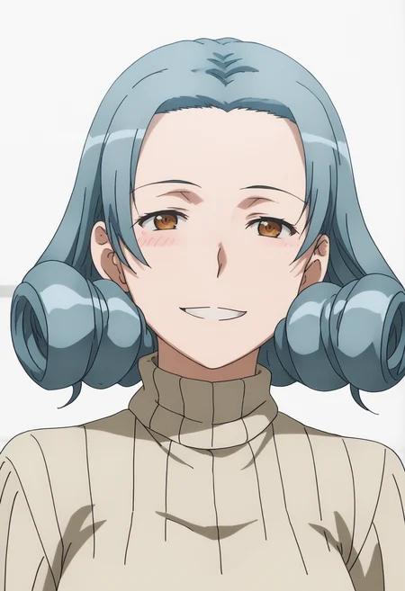 score_9, score_8_up, score_7_up, source_anime, BREAK white background, 1girl, solo,upper body, <lora:DX888Touka:1> hio touka, turtleneck sweater, ribbed sweater, smile,