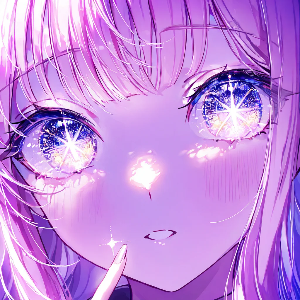 1girl,solo,bangs,eye focus,face,close-up,sparkle,looking at viewer,glowing,eyelashes,mika \(blue archive\),masterpiece, best quality, very aesthetic, absurdres, <lora:Jeweled eyes-NAI:1>