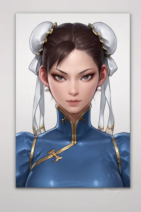 {{masterpiece,best quality,amazing quality,absurdres}},
BREAK
1girl, solo, portrait, upper body, looking at viewer, chun li, breasts
<lora:Jeehyung_Lee_Style:1>