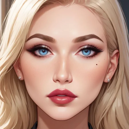 score_9, score_8_up, score_7_up, expressive, Avelina, blonde, secretary, miniskirt, seductive look, close up, zPDXL