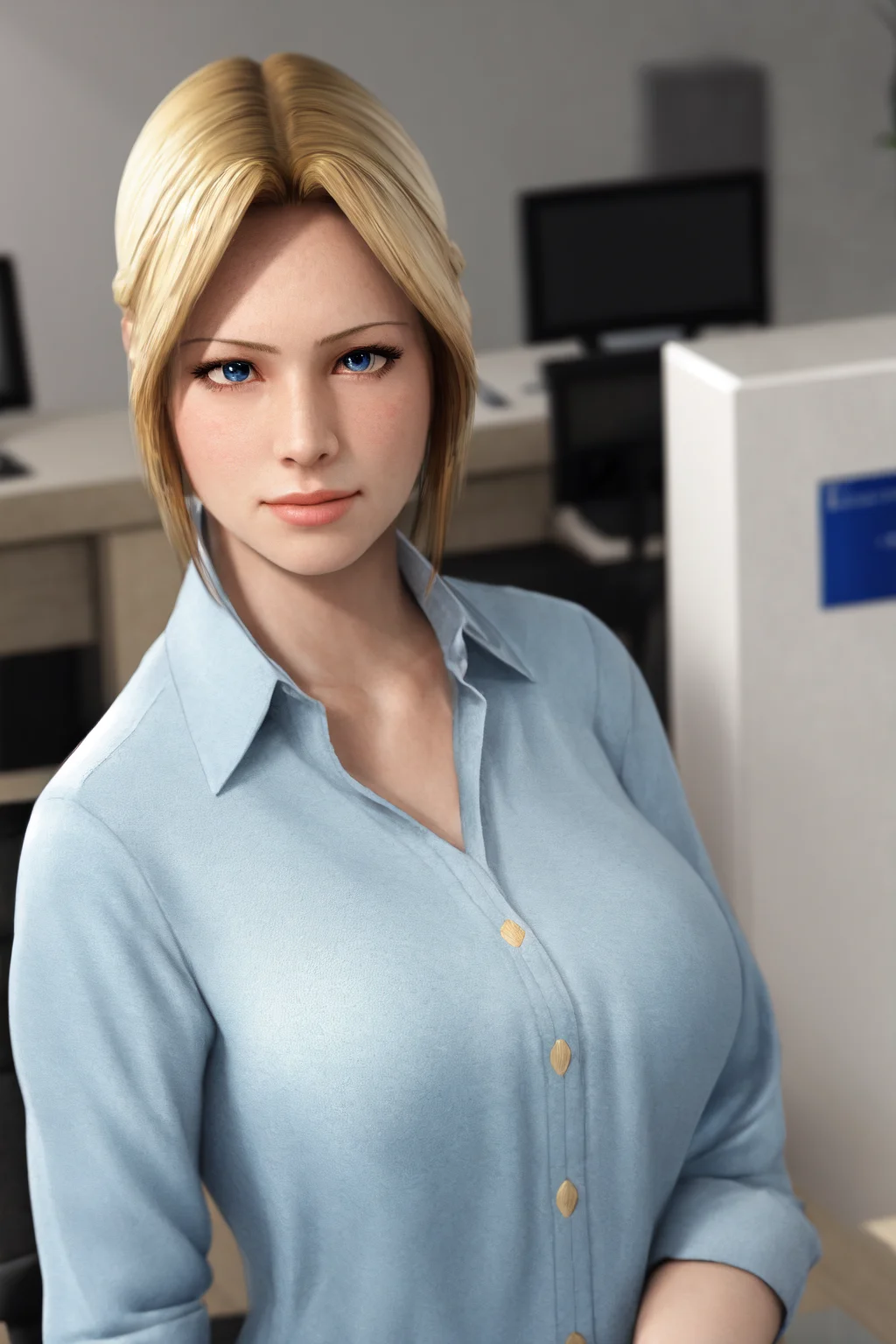 masterpiece, best quality, highres, 1girl, helena <lora:helena_portrait_full_512_nai:1> photorealistic, office lady, suit