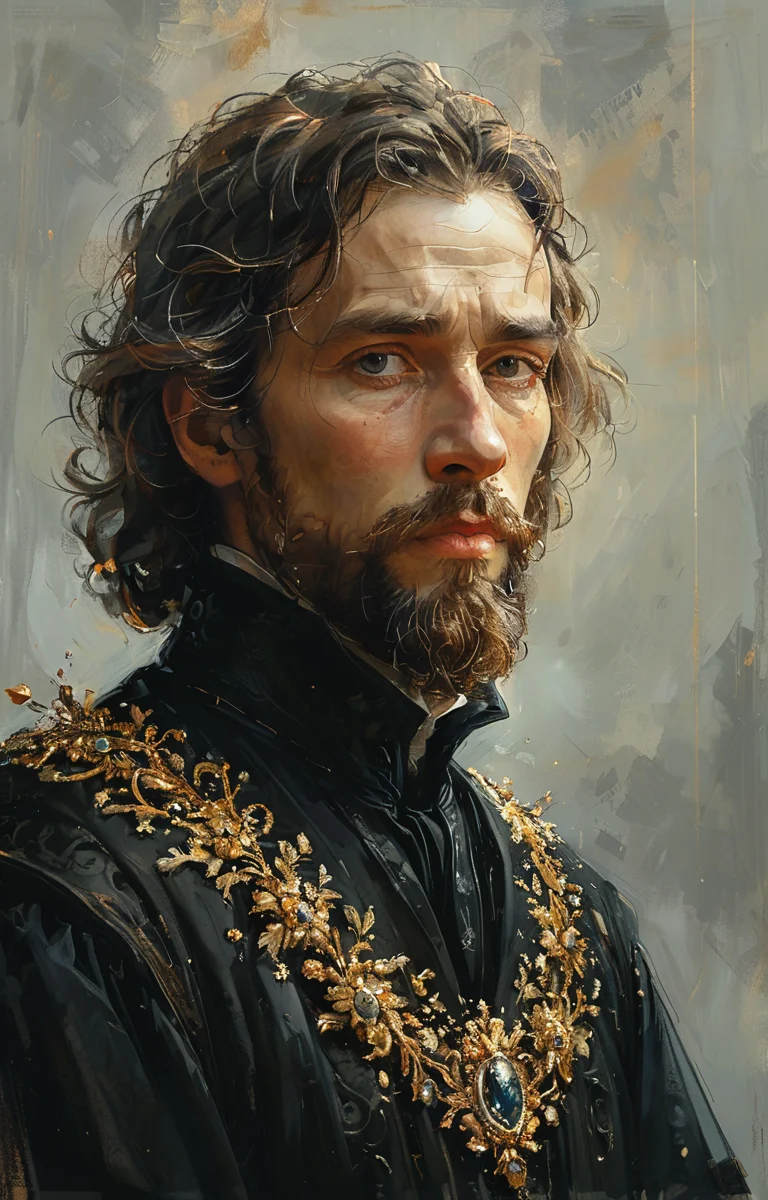 masterpiece,best quality,<lora:tbh334-sdxl:0.6>,illustration,style of Anato Finnstark portrait of noble man
