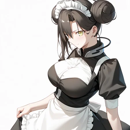 <lora:Takeuchi_Takashi_PonyXL_style_v01:1>
<lora:agent.pony:1>
score_9 , score_8_up , score_7_up , source_anime , 
masterpiece , best quality , ultra-detailed , 
BREAK
agent \(girls' frontline\), maid
1girl , woman , huge breasts , light smile , light blush , ((medusa (fate)):0.5)  , 
long black hair  , maid dress ,  
ba gua