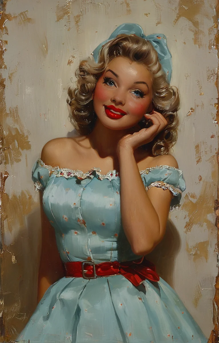 masterpiece,best quality,<lora:tbh149-sdxl:0.9>,style of Gil Elvgren, portrait of man