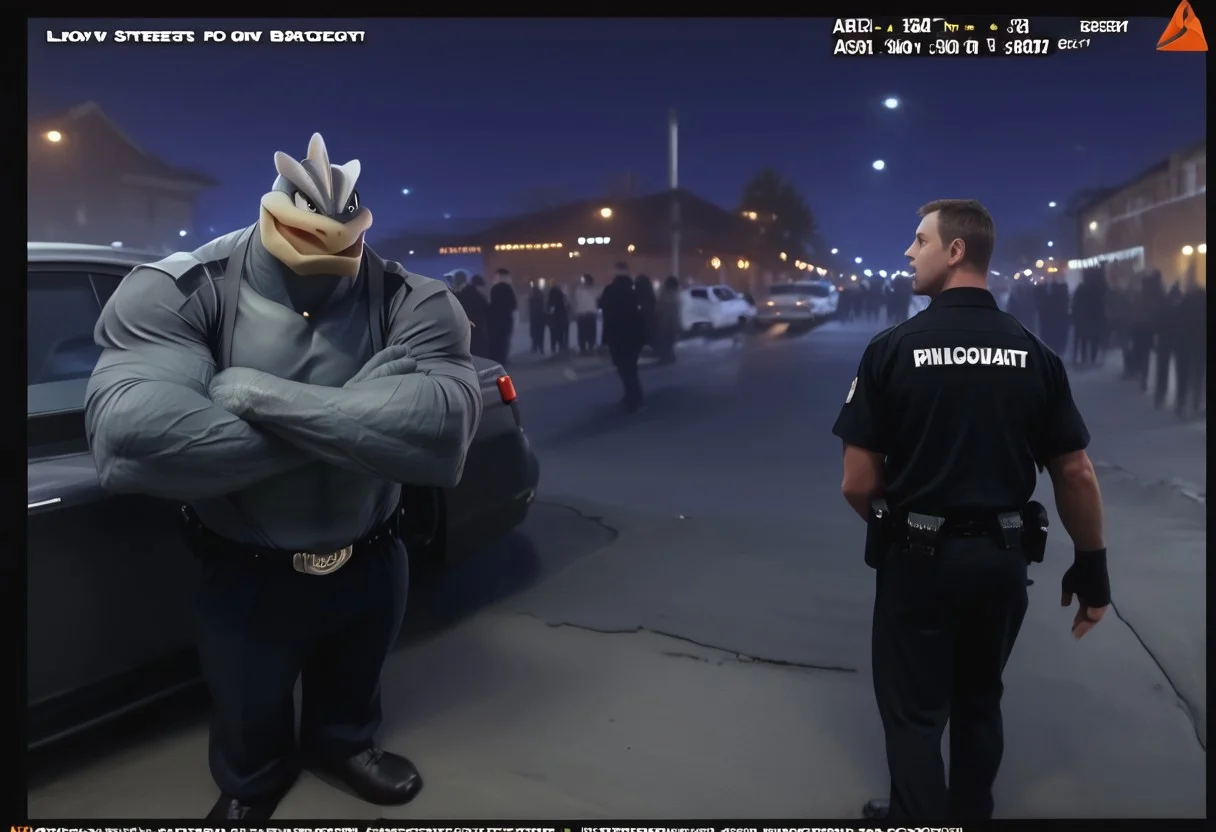 score_9, score_8_up, score_7_up, BREAK
(first person pov, bodycam footage, low quality camera, low resolution, poor quality footage, scan lines, fake screenshot, fisheye lens, english text, low quality broadcast footage:1.2), 
 BREAK,
(Machamp, muscular, jail clothes, flipping over car1.6), (night streets:1.5),