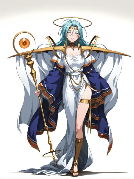 masterpiece,best quality,amazing quality,
1girl,solo,
<lora:Lushiris_ilxl_v1.0:1>,lushiris,blue hair,yellow eyes,l_clothes,dress,jewelry,cape,l_staff,
<lora:Fixhands_anime_bdsqlsz_V1:1>,full body,standing,white_background,simple_background,smile,parted lips,