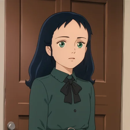 <lora:Sara:0.9> sara , green dress ,