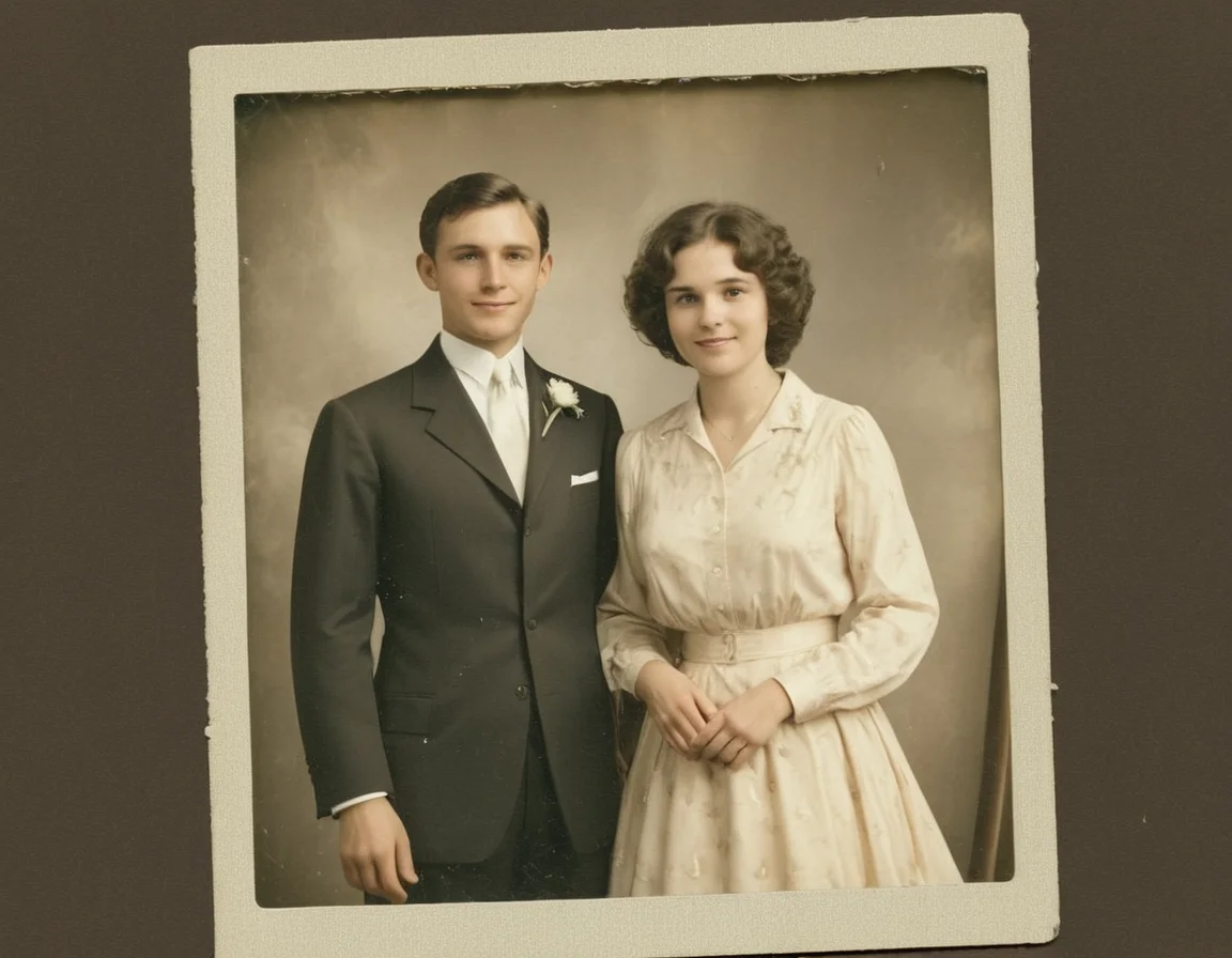 multiple boys, loving look, artist name, dress, formal, little smile, shirt, long sleeves, husband and wife
sepia