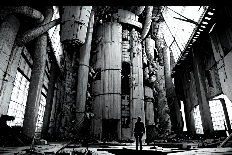 highly insanely detailed, masterpiece, top quality, best quality, highres, 4k, 8k, RAW photo, (very aesthetic, beautiful and aesthetic),  
tsutomu nihei,nihei_tsutomu,blame!,blame gakuen!,abara,TNstyle,sidonia_no_kishi,(stairs,tunnel,city ruins,sidonia \(ship\),hangar,space,spacecraft,lab,giant room,deep horizon,mausoleum,tower,megastructure in background),gauna,gauna mech,dome,buildings,letterboxed,star \(sky\),starry sky,cables,tubes,industrial pipes,light particles,drainpipe,foggy,dark sky,black sky,machinery,tentacles,walkway,bones, 
<lora:ABARA:0.7>, 
(1girl:1.3), 
solo focus, 
floral print background,âââ