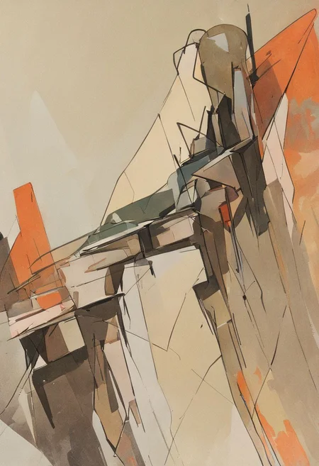 (Silhouette of a house on the cliff beside coast, flat painting background:1.5),
(abstract painting, impressionism, watercolor, oil painting brushstrokes, oil painting texture:1.3),
(brutalist architecture, BRIGHT green AND DARK BROWN color palette, curve LINE, circle, ellipse, core), AK, abstract, deconstruction, geometry, geometric composition,paint painting,harmonious colors, black frame,rectangle, tilt, flat painting, framex, horizontal, Constructivism, Fauvism,