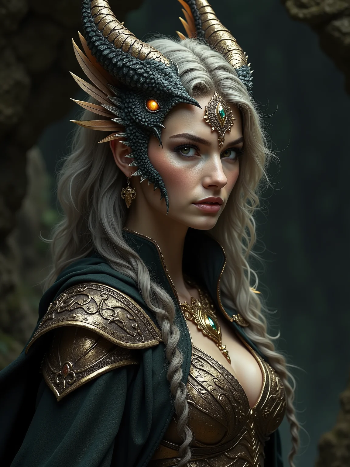 Myla is the gracious beautiful woman that is the ruler of dragons, she lives in the caves of Romania and majestic dragons are protecting the entrance
