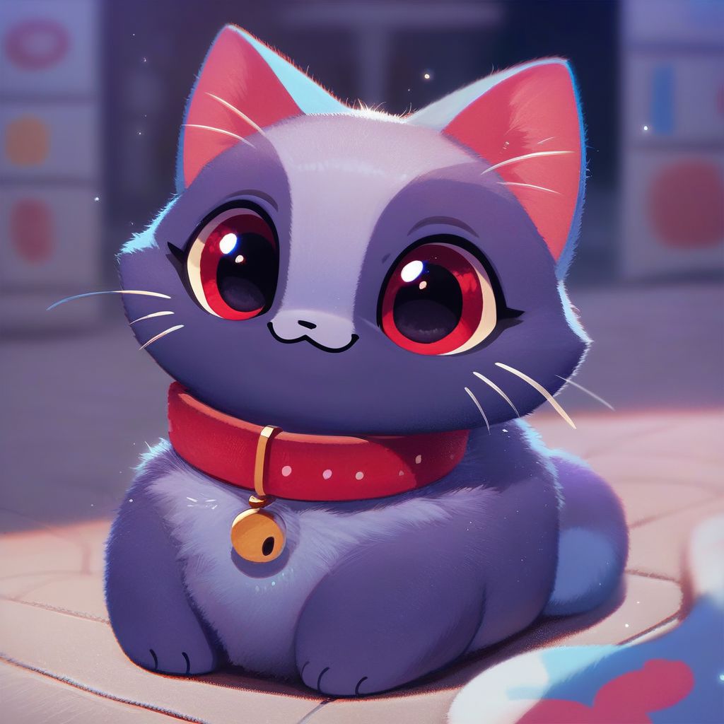 score_9, score_8_up, score_7_up, pikaole no humans animal focus, (cat:1.05), fur, collar, full body solo blurry background, cute rating_safe source_furry, <lora:Pikaole_pXL_E2:1>