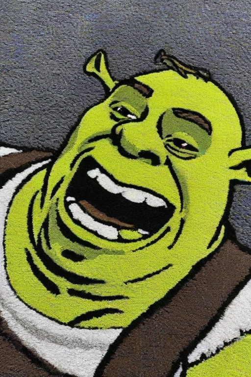 <lora:PE_CarpetRugStyle:1>, PE_CarpetRugStyle, carpet,
Shrek