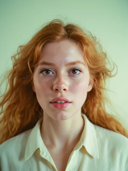 Analog photo of a woman looking like Daisy_Carmichael_P_MXAI_SDXL close up shot, frightened expression