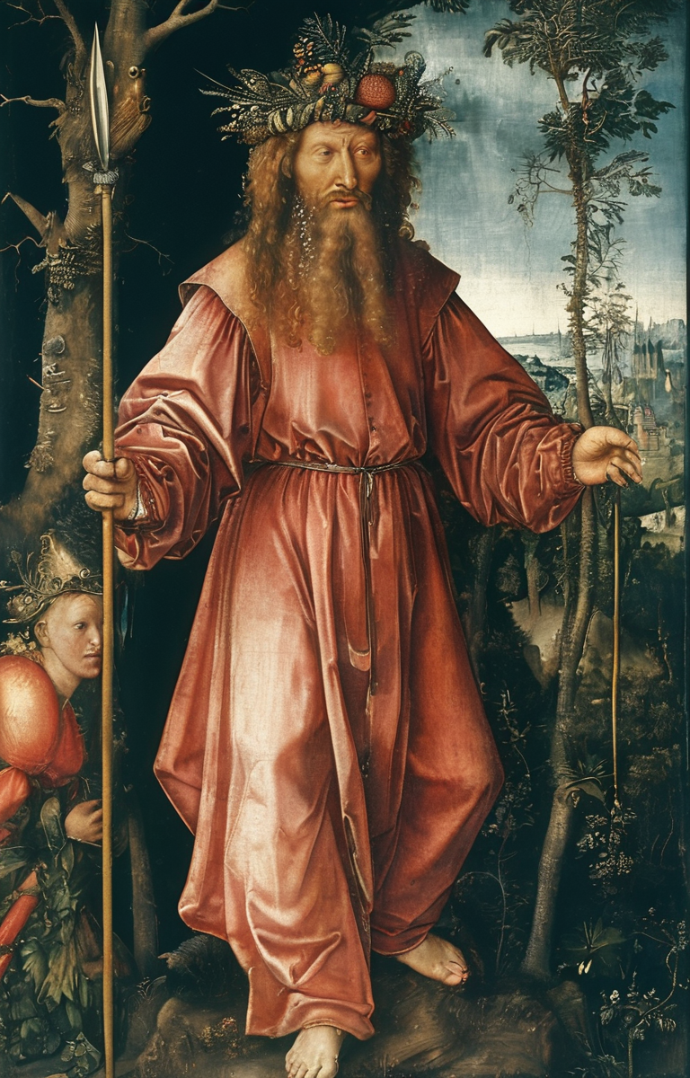 masterpiece,best quality,<lora:tbh183-sdxl:0.8>,illustration,style of Albrecht Durer, portrait of noble man