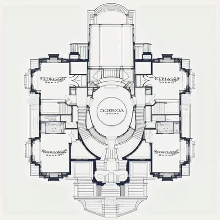 detailed floorplan of a large new england victorian mansion, high resolution<lora:floorplans-prod-e-000012:1>