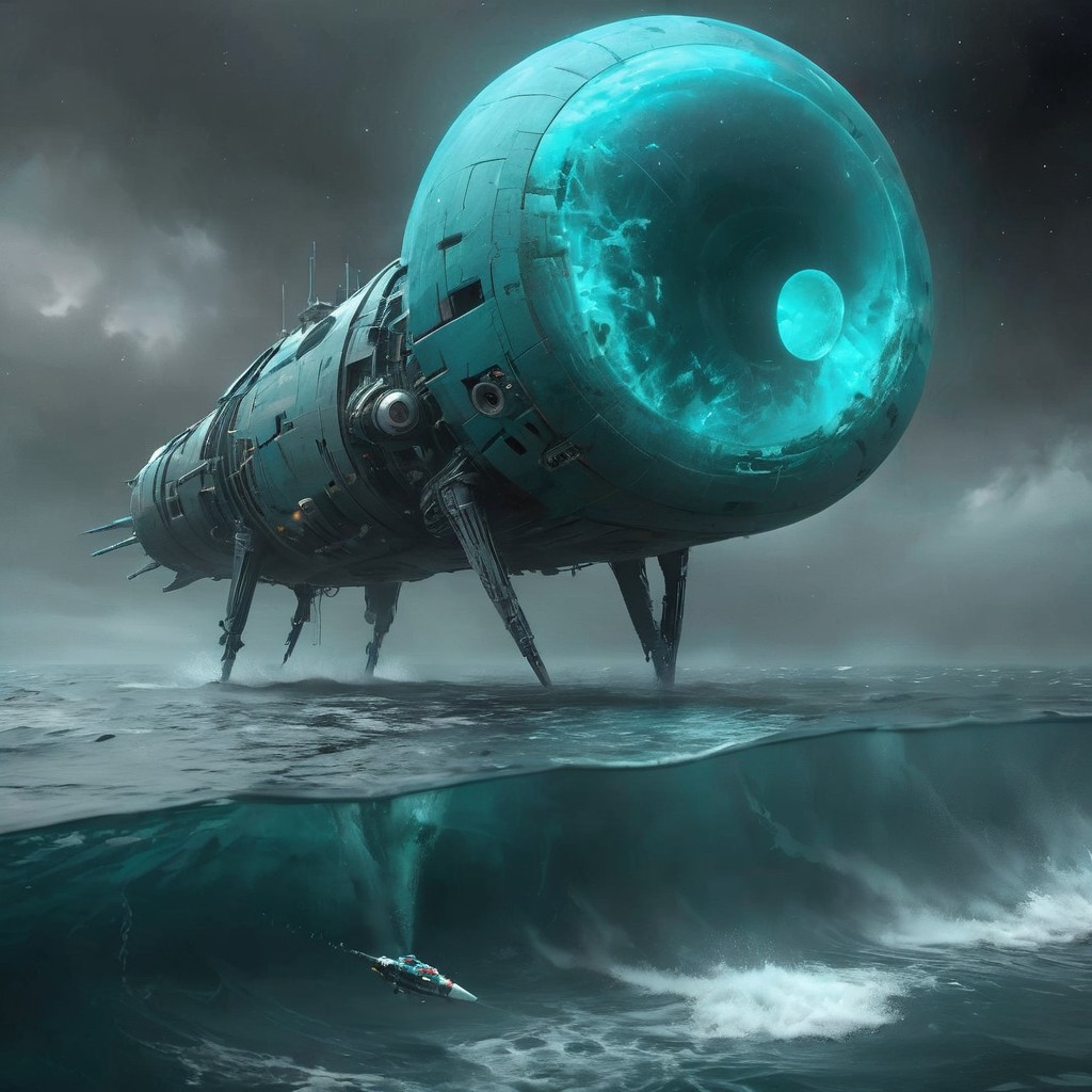 rising up out of the water, scifi, Revelation Space series, Pattern Jugglers, Nostalgia for Infinity, turquoise ocean planet, Scorp the hyperpig, Conjoiner settlements, with such advanced technology that it might as well be magic,
