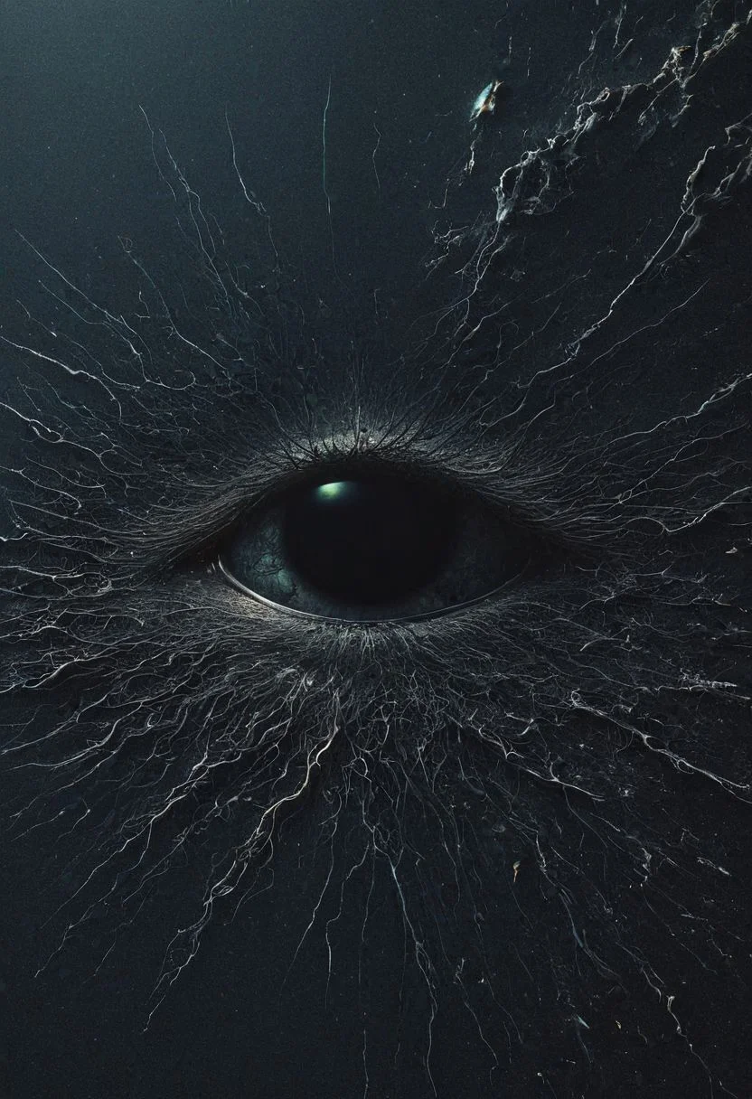 Completely black screen, absolutely nothing, pure black, detailed, gothic futurism, a post-apocalyptic world where technology is banned , hyper detailed, professional poster art, bold lines, award winning, trending on ArtStation , FastNegativeV2, ral-dissolve,white eyes