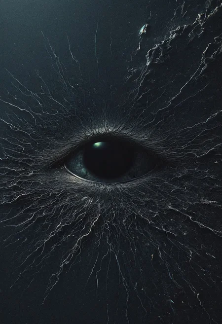 Completely black screen, absolutely nothing, pure black, detailed, gothic futurism, a post-apocalyptic world where technology is banned , hyper detailed, professional poster art, bold lines, award winning, trending on ArtStation , FastNegativeV2, ral-dissolve,white eyes