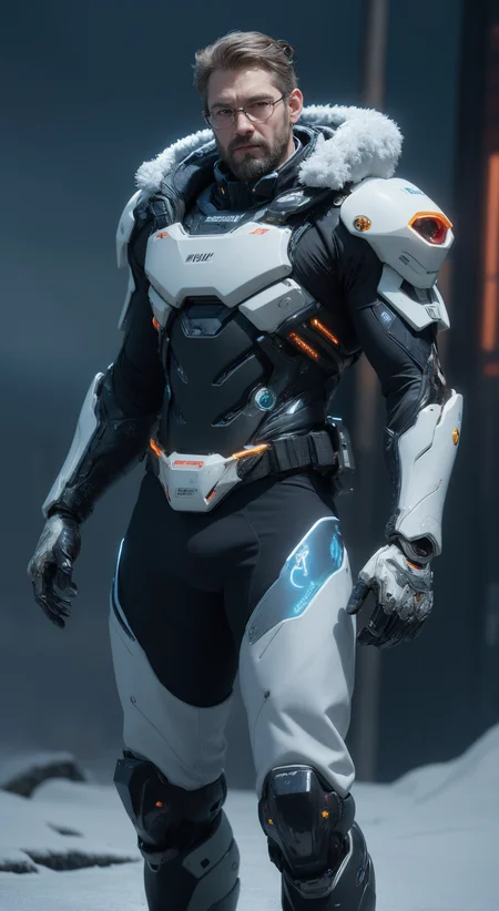 (masterpiece,top quality,best quality,official art,beautiful and aesthetic:1.2), ,,snow ,cry,, elegant, highly detailed, , sharp focus,,,cyberpunk,,fried ballads,,(luminescence:1.3),<lora:nijiarmor:.4> cybersuit,(snow mountain:1.3) unknown future(3D hyperdetailed 8k photo, WLOP, Face enhance, Gordon Freeman, Eric Larson, Tiger HKN), trending on art station, blue sparks