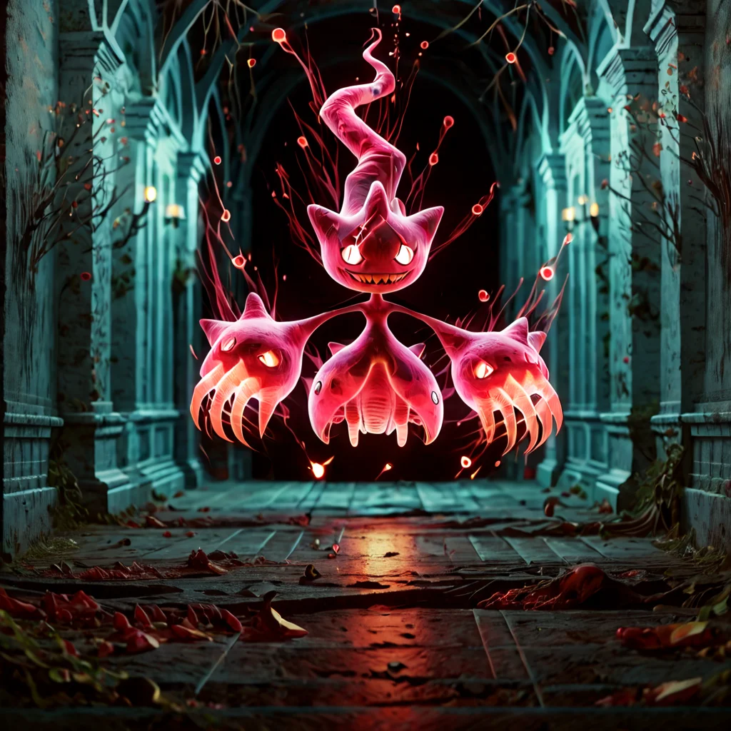 score_9, score_8_up, score_7_up, score_6_up, full-length portrait, solo, blurred background, haunted swamp, dark hallway, creepy, dark, night, pokemon (creature), banette_mega, cinematic, dynamic angle, dynamic pose, motion blur, floating towards viewer, action <lora:POKEMON_BANETTE_MEGA:1> <lora:XRayStylePony:1.5> XRayStyle (transparent:0.5), (see-through:0.6)