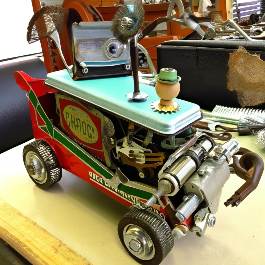 recyclforge old car<lora:recyclforge:1>