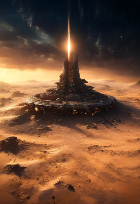 (POV view , DOF, first people view from the entrance, low angle shot:1.4),
(Ancient civilization, Alien Prometheus movie scene, dune movie scene:1.5),
In the distant future, humans are spread across planets and ruled by an empire. The most important scene in the Dune movie, "Arrakis", was filmed in the Wadi Rum desert, the largest desert in Jordan, also known as the "Valley of the Moon". Some scenes were filmed in Rubou, Abu Dhabi, the Middle East. Shot in the Rub' al Khali desert. In addition to the desert landscape, the towering rocky scenery was also the main reason why it was chosen as the shooting location.
(Large Files, Ultra Realistic, 8K, 16k, FHD, HD, VFX, Perfect, Photography, composition, Architecture Sales Photography, Architecture Competition, Ultra High Resolution, Cinematography, High Resolution Image:1.1), (dramatic lighting, direct sunlight, ray tracing, clear shadow:1.2), (real landscape:1.1), (blurred background:1.0), (urban background, more_details) ,
extremely detailed, hillscastel, <stardeaf-cold-arc>, great lighting, clear, Neo Classic