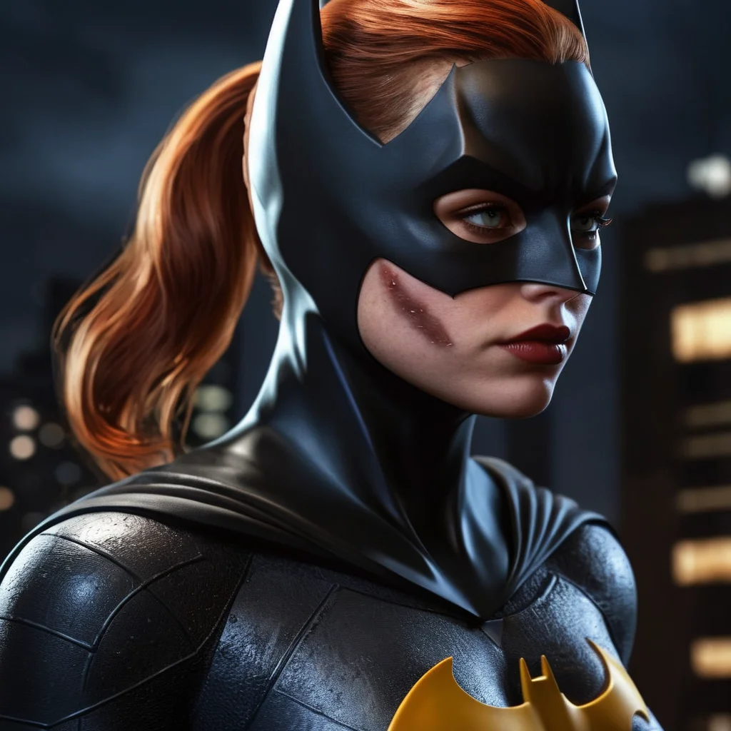Hyperrealistic art of <lora:Anime_Batgirl:1>
Batgirl a woman wearing a batman mask with a scar wound In Gotham City Universe, Extremely high-resolution details, photographic, realism pushed to extreme, fine texture, incredibly lifelike