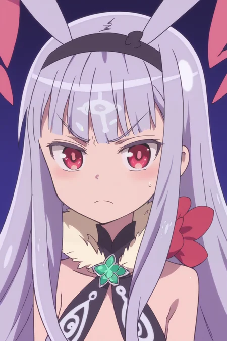 rating safe, score_10, score_8_up, score_7_up, score_6_up, uncensored, anime screencap, flat shadows BREAK venera-sama, kate hoshimiya, 1girl, upper body