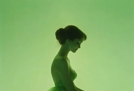 Czech fairy tale films, Old movie Style, 1970 czech, Three Wishes for Cinderella (1973), sideview, Silhouette,
Vintage Burlesque Showgirl Sitting in huge luminous Green champagne glass,
, very Detailed, awesome Quality, reflecting, luminescent, translucent, Ethereal, Aura, Natural busty woman with freckles, smiling, without make-up, underboob, puffy nipples, giga_busty, 80s DARK dystopian Blade Runner Flair, dynamic Scene, very detailed, uhd, masterpiece, White smoke, light beams through smoke,