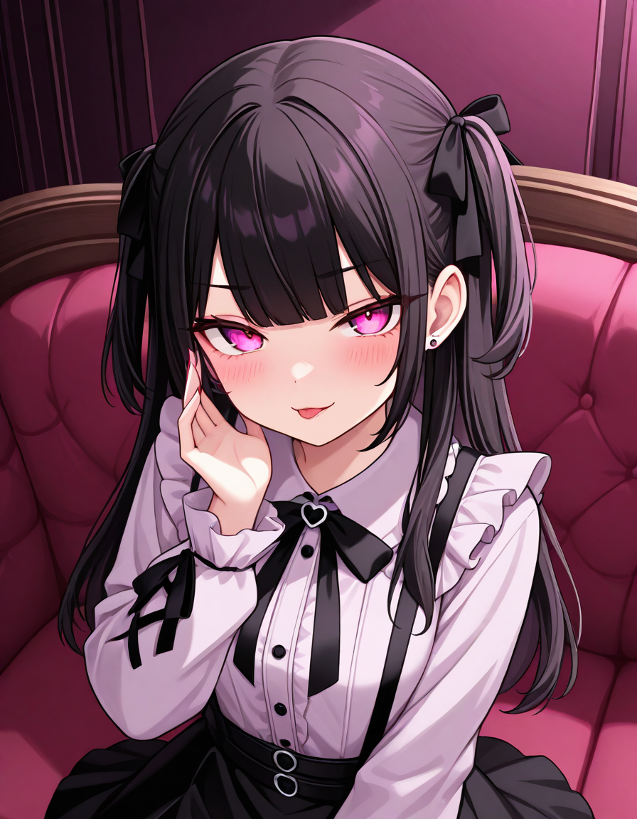 masterpiece, best quality, very aesthetic, absurdres, newest, general, 1girl, jirai kei, seductive pose