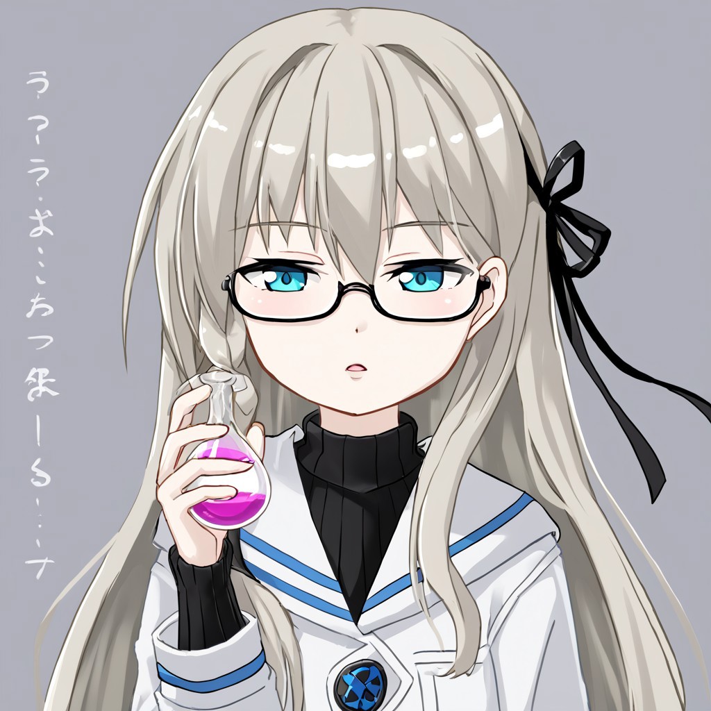 gr3t3l_MS holding a potion while thinking.
gr3t3l_MS, pale_hair, pale_skin, glasses
default_lab_coat