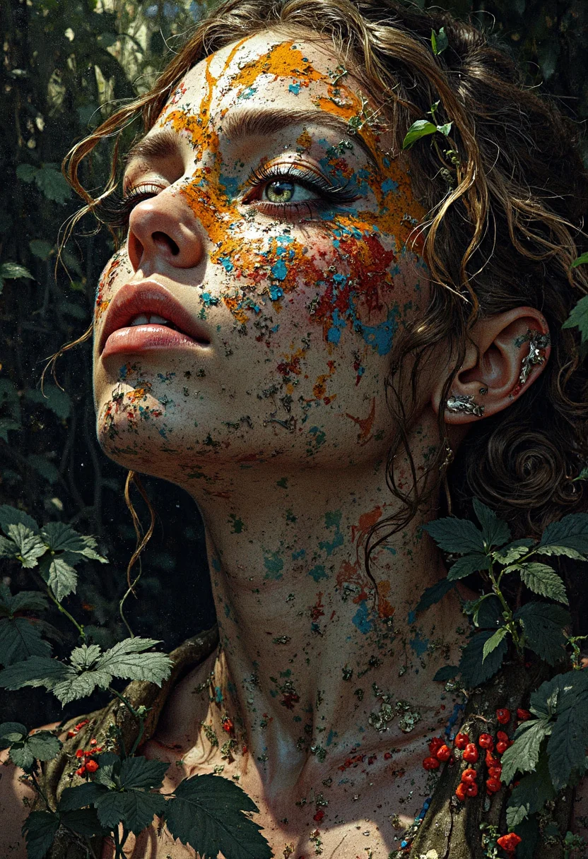 Ultra-detailed and complex sexy light-eyed woman.