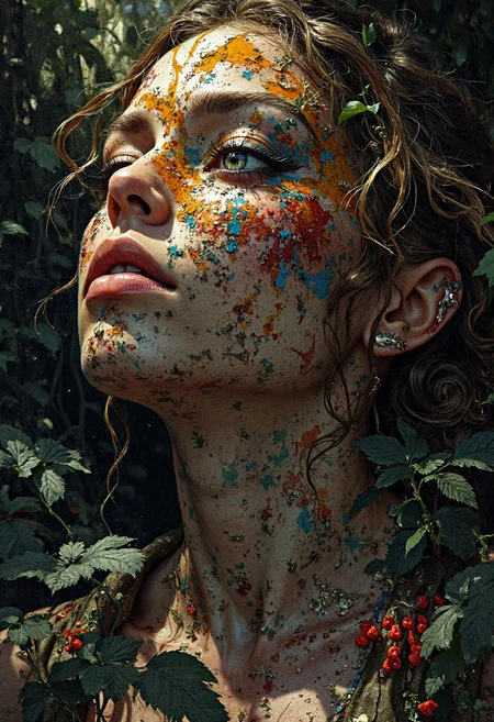 Ultra-detailed and complex sexy light-eyed woman.