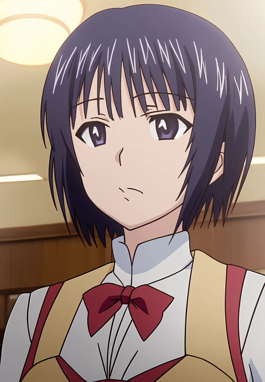 <lora:yuuki_karin:0.8>, (masterpiece, best quality,perfect lighting), yuuki_karin, 1girl, solo, dynamic pose, school uniform, portrait,