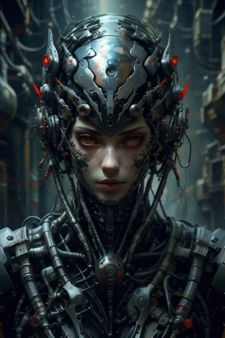 sci-fi style masterpiece,complex detailed,best quality,hdr,1person semi-biomechanical female alien,red,sophisticated high-end luxurious,white and black colors,<lora:Concept_-_CyberWorld_v1.1:0.5>,cyber,cyberworld,<lora:cyberhelmetv0.7:0.5>,Cyberhelmet,helmet,cyberpunk,futuristic,technological,alien worlds,space themes,advanced civilizations,
<lora:Concept_-_Hella-sthetic_v2:0.7>,, intricate, elegant, highly detailed, symmetry, magical atmosphere, sharp focus, majestic, very coherent, radiant, advanced, cinematic, artistic, fine detail, winning, beautiful, stunning, dramatic light, designed, rich deep colors, perfect professional background, ambient, tailored set composition