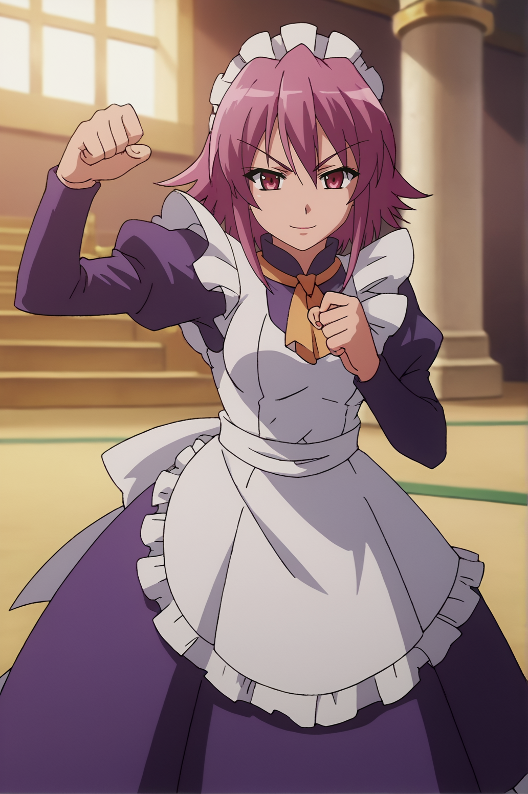score_9, score_8_up, score_7_up,anime_source, source_anime, best background, detailed background, anime screencap,  Wilhelmina Carmel, Main Outfit, solo, dynamic angle, naughty face, dynamic camera, dynamic pose, indoors, temple, fighting pose,   <lora:JN_Wilhelmina_Carmel:0.8>